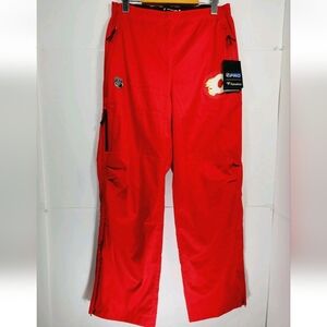 NWT Fanatics Authentic Pro Calgary Flames Mens Medium Rink Pants Lined Red NHL
